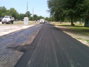 New asphalt road